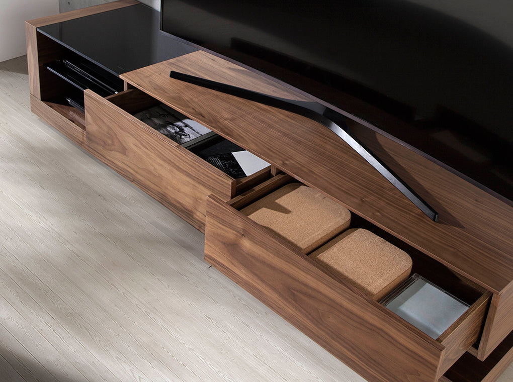 Meuble tv design "Vitrail"