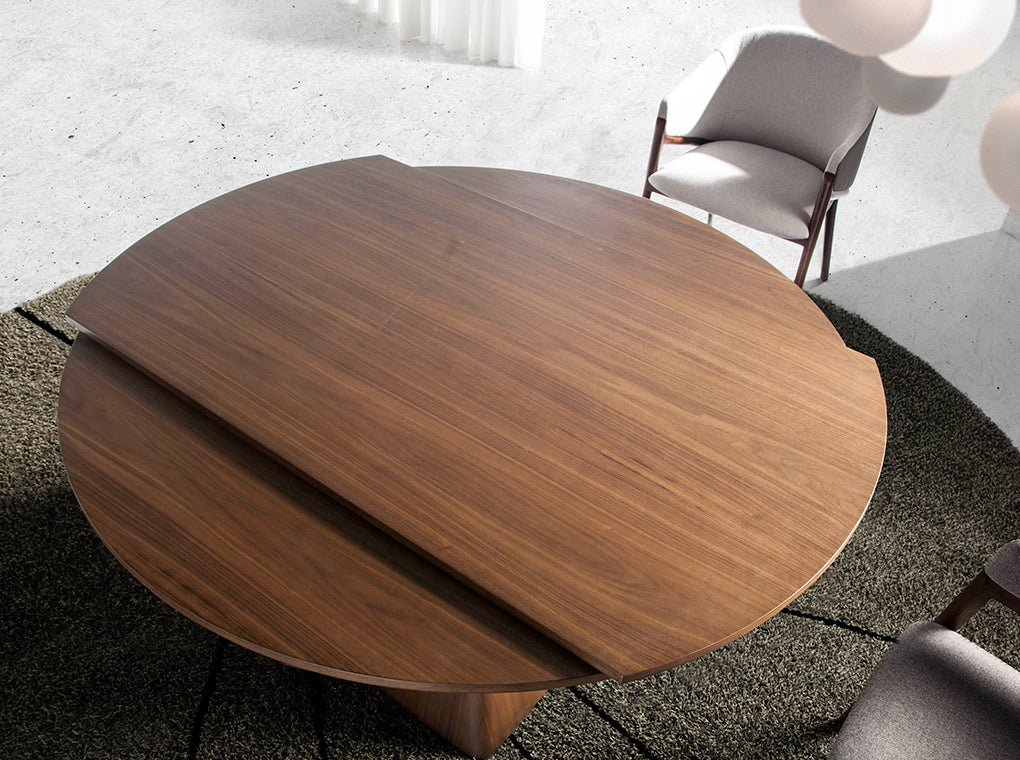 Table à manger bois Noyer extensible angel cerda