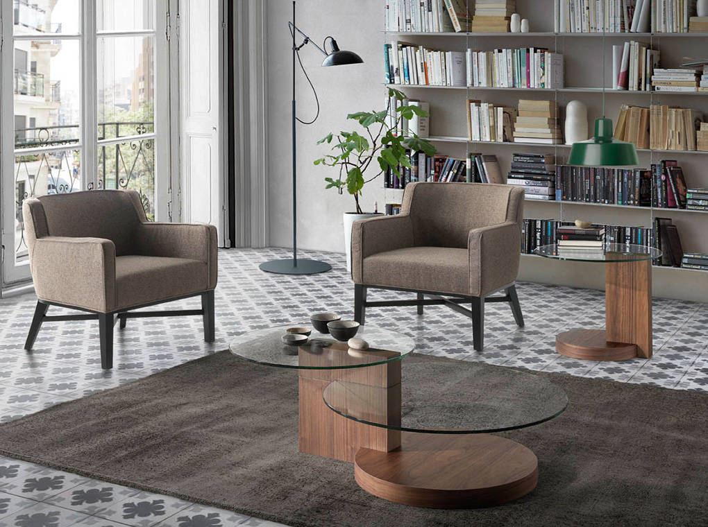 2036 Table d'angle design "Vetro"