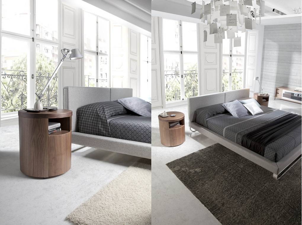 Table de chevet en noyer